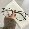 Luxury Brand Round Myopia Glasses Blue Light Blocking Eyeglasses Women Men Prescription Near Sight Glasses Diopter