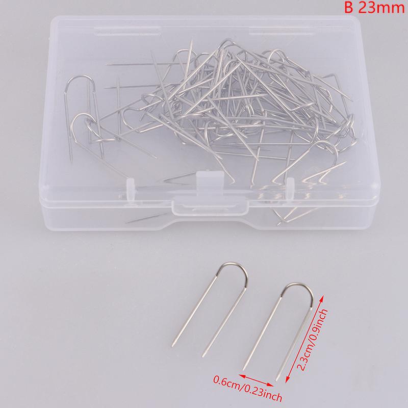 50 bucăți ace metalice ace de argint în U pentru afișaj de bijuterii, ace de croitorie, aplicații de pilota