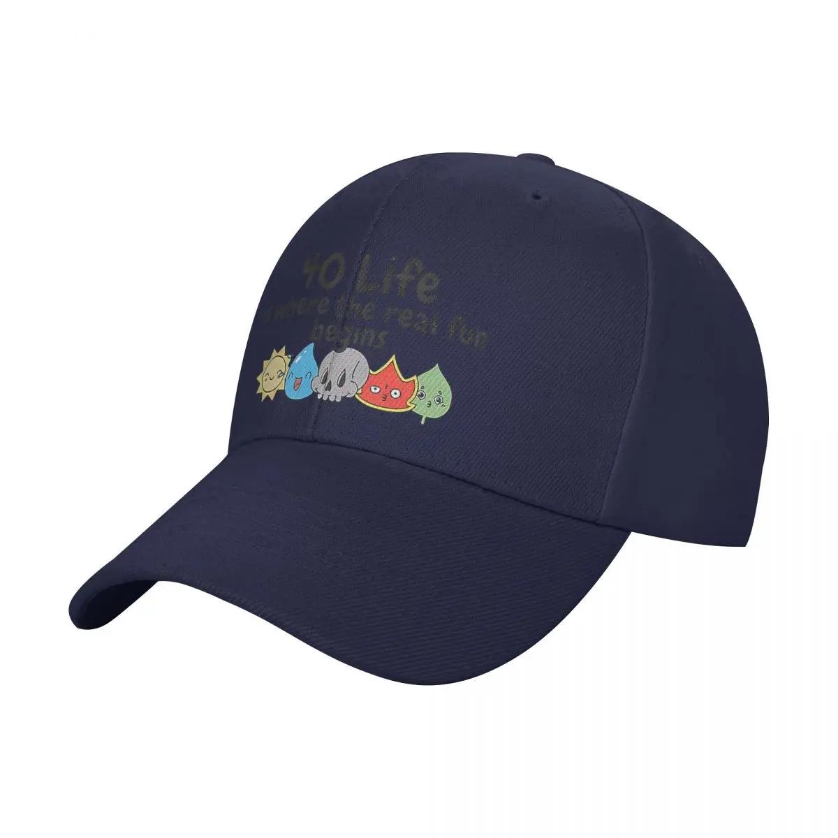 

40 Life Is Where The Real Fun Begins Lightweight Ball Cap Cap For Women Baseball Cap Men One Size