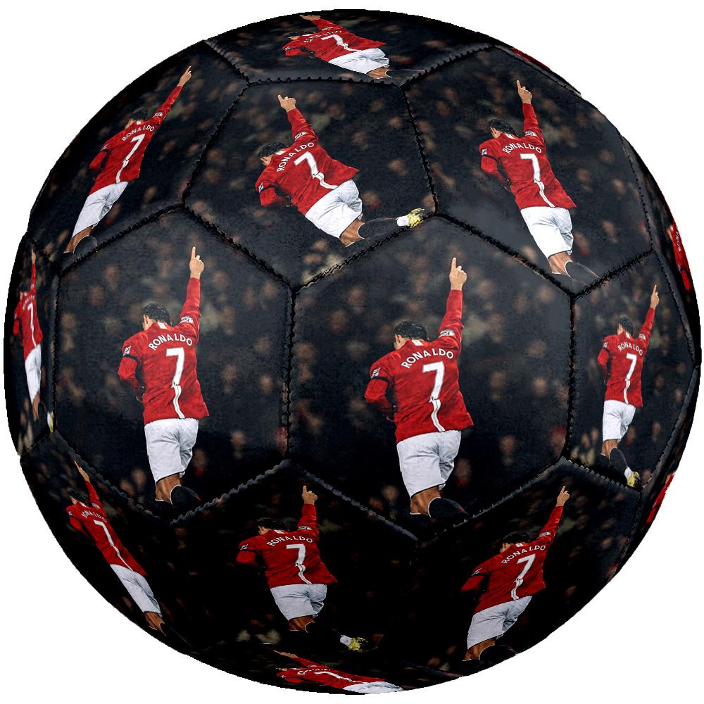 Ronaldo's Celebration Moment Size 5 Soccer Ball Machine Sewn Indoor/Outdoor Training and Matches Sports Enthusiast Gifts