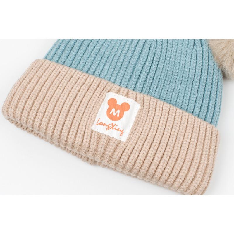 Pălărie pentru bebeluși Toamnă și iarnă Pălărie din lână pentru bebeluși Strat dublu 1-3 ani Copii Băieți și fete Pălărie tricotată Pălărie pentru copii pentru adulți