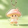 Cute Cartoon Mushroom Acrylic Keychain Kawaii Fadeless Design Lightweight Purse Charm Decoration for Women Holiday Gifts