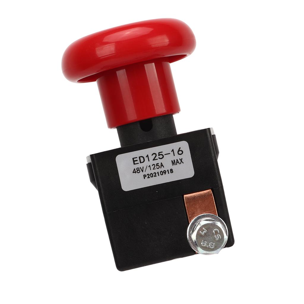 Not-Aus-Schalter 48V 125A Metalllegierung ED125‑16 Stopptaste Passend für die meisten Gabelstapler