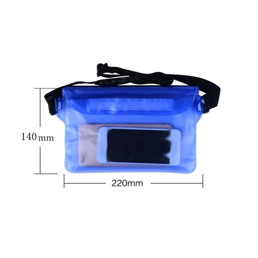 Transparent Waterproof Phone Bag Folding Swimming Storage Bag Waist Waterproof Bag  Outdoor Sports