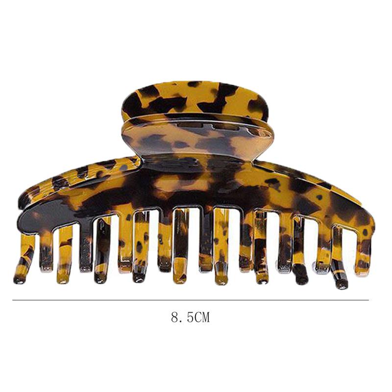 Frosted Large Acetate Hair Claw Clip - Back of Head Hair Grab Accessory