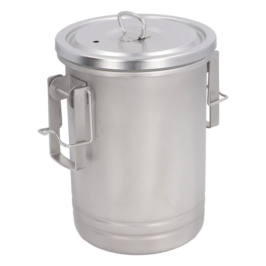 Camping Kochtopf mit Deckel 304 Edelstahl Dämpfen und Kochen Multifunktionell Tragbar