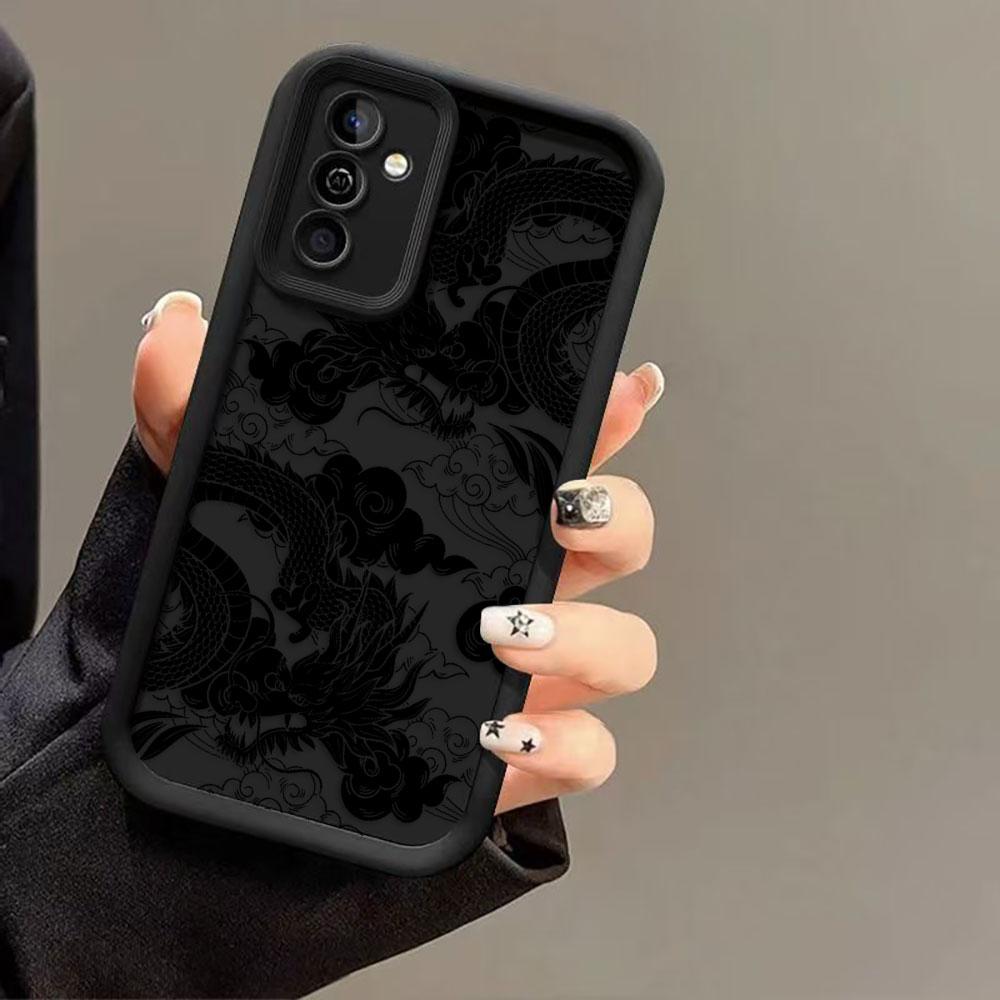 Fashion Dragon Pattern Phone Case For Samsung Galaxy S26 S25 S24 S23 S22 S21 FE S20 ULTRA PLUS TPU Case Shockproof Cover Shell
