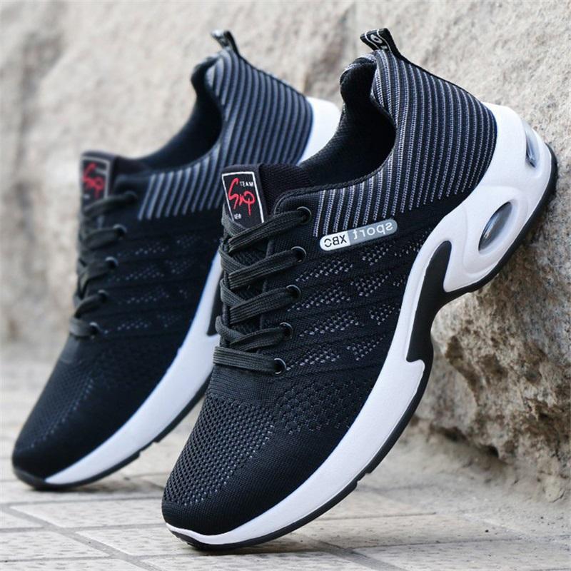 Men's Shoes Summer New Breathable Running Shoes Soft Sole Lightweight Casual All Match Sports Shoes