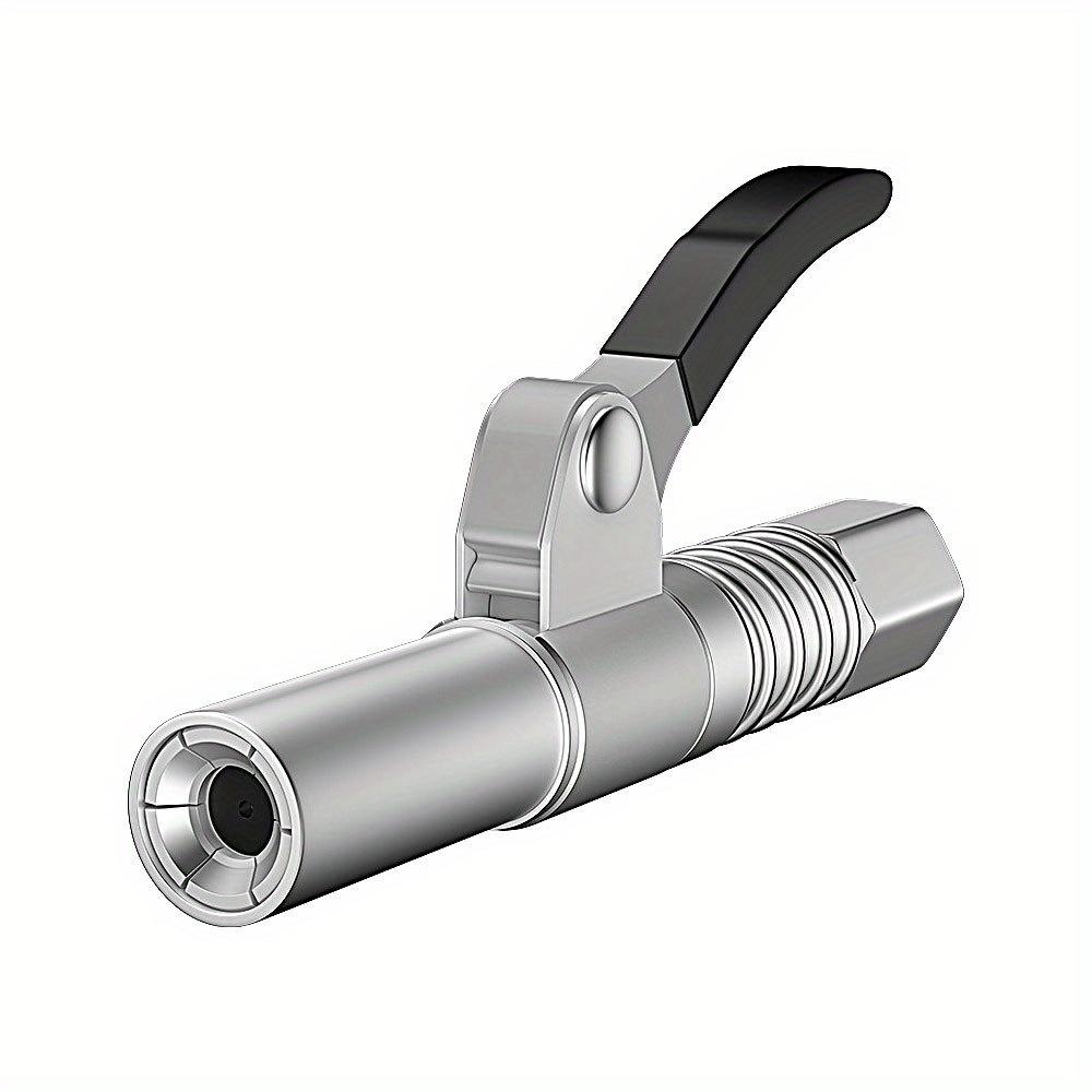 Heavy Duty Grease Coupler: Quick Release, High Pressure. Leak-proof, Lock Pliers Design, New Lubrication Tip. Ideal for Grease Guns. Perfect for Mecha