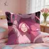 Alien Stage Mizi Anime Girl Pink Cushion Cover Square Short Plush Pillow Case Living Room Sofa Home Decor Funda X