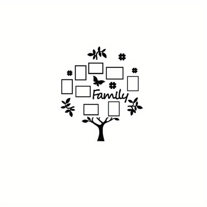 1Set New 3D Creative Home Decoration Photo Frame Tree Wall Sticker Living Room Bedroom Acrylic Stickers Home Decoration Supplies