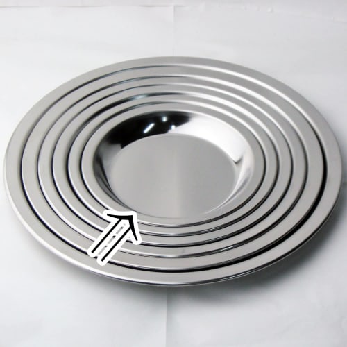 Nagao Tsubame-Sanjo Round Stainless Steel Food Preparation Tray, 12.5cm, Dishwasher Safe, Made in Japan