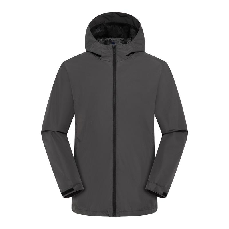 

Unisex Windproof Waterproof Jacket with Logo for Team Building XL