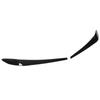 2pcs Headlight Eyebrow Gloss Black Left Right Decorative Replacement for X3 F25 X4 F26 2014‑2018