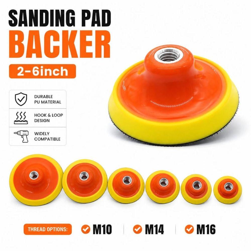 1Pcs 2-7 Inch Universal Backing Plate Hook And Loop Sanding Pad  for Rotary Polisher Sander Grinder