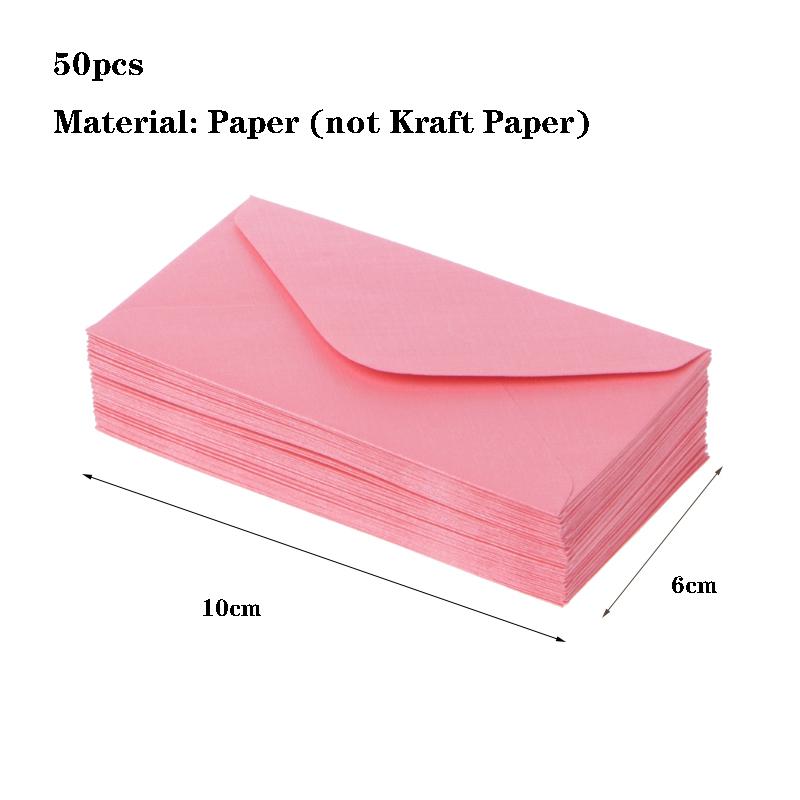 50ks/šarže Černá Bílá Červená Obálky z kraftového papíru Obálky Vintage evropského stylu pro pozvánky na vizitky