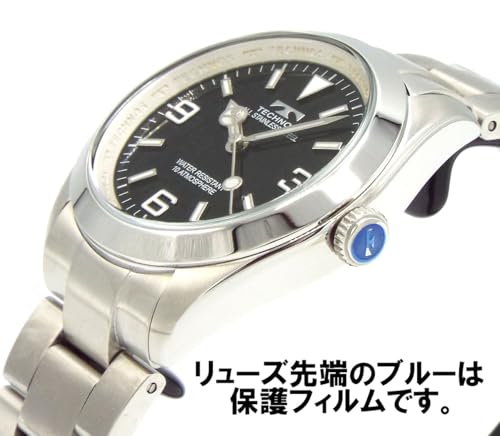 TECHNOS watch TASM920ASB Men's 36mm Stainless Steel Watch with 369 Indexes [Parallel Import]