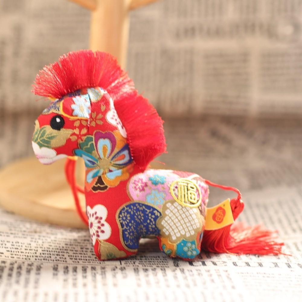 Polyester Chinese Zodiac Horse Doll Cute Lucky Horse Doll Pendant Children