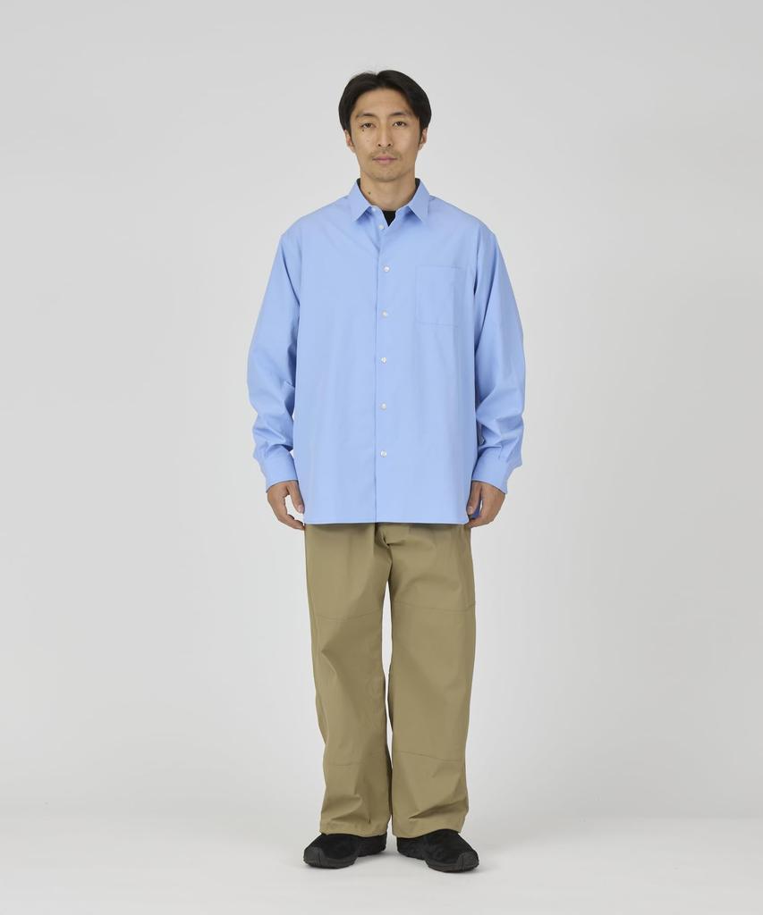 Snow Peak New Standard Utility Shirt Tops Shirt Long Sleeve LIGHT BLUE M NSD-SH-26SU001 Men's Women's