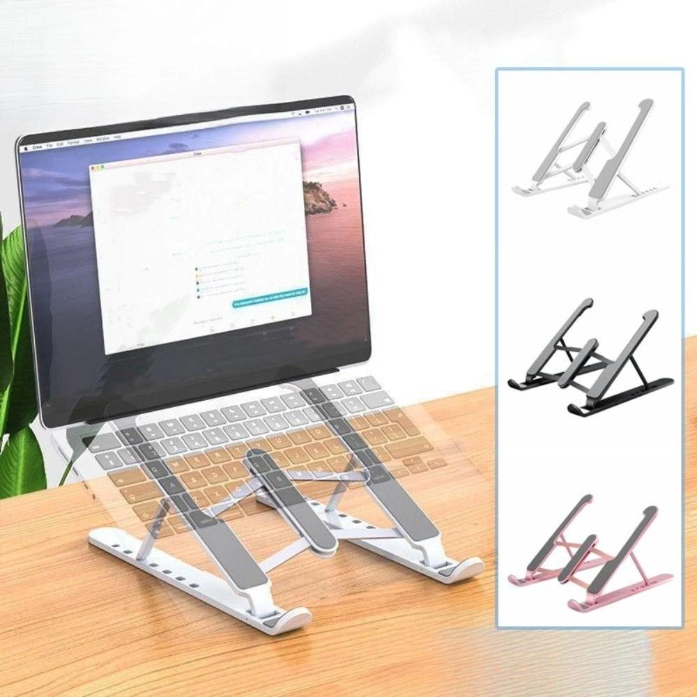 Aluminum Zinc Zinc Alloy Laptop Holder Stand ABS Foldable Laptop Stand Portable Laptop Cooling Bracket  Home