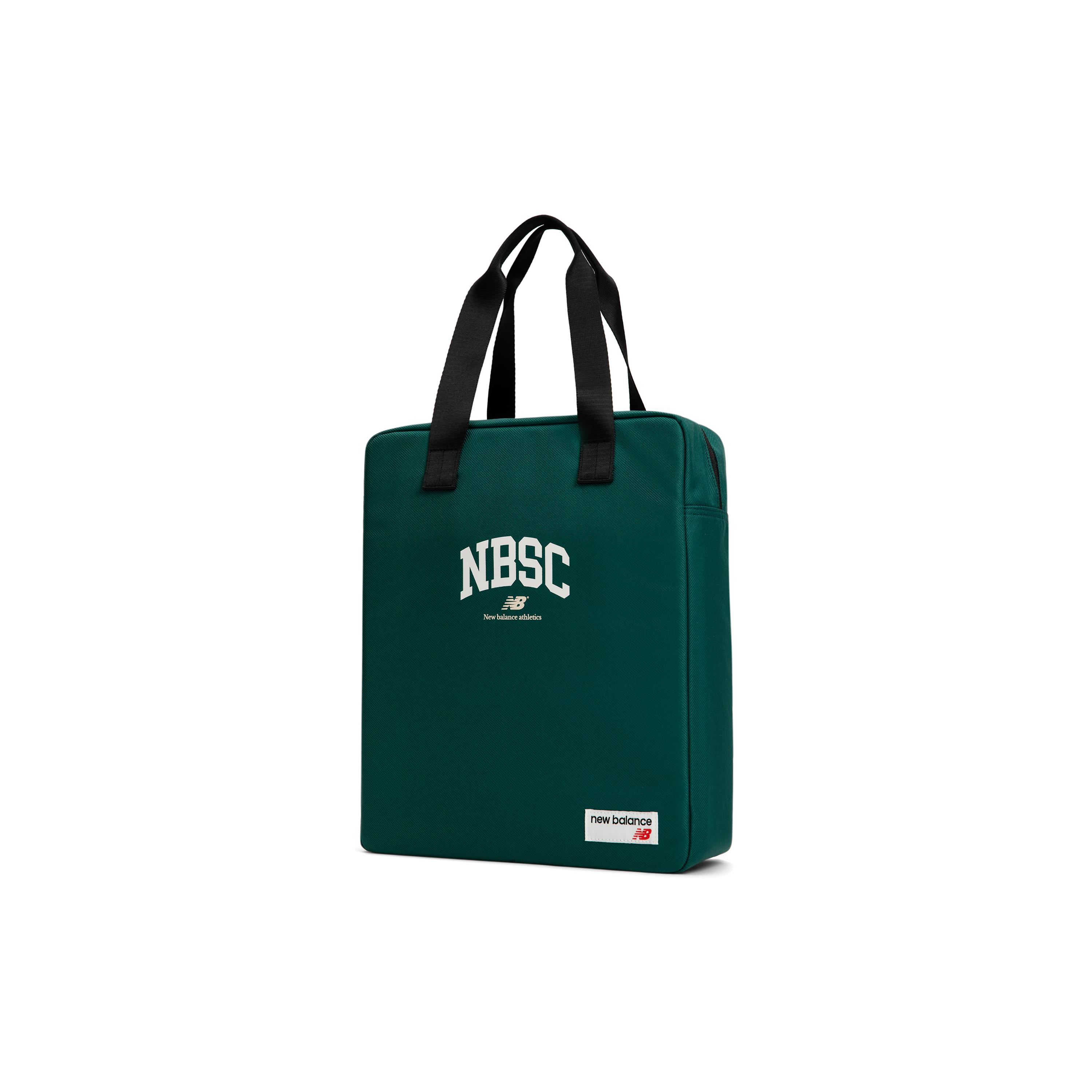 

New New Balance Fabric Tote Bag Shopping Bag Handbag Large Size Unisex Green LAB32402-HT 31.0*10.9*38.6CM