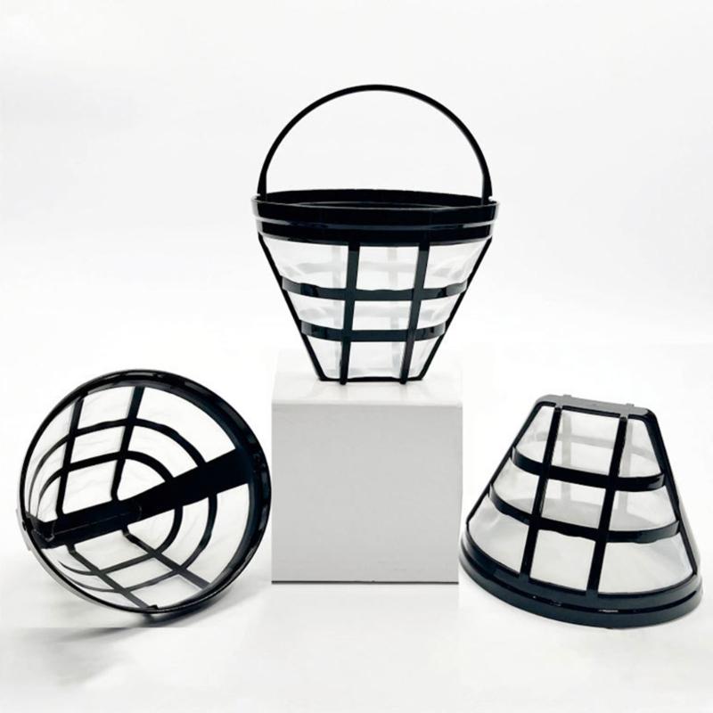Coffee Filter Cup Powder Bowl Coffee Grounds Filtering Tool Nylon Texture Coffee Strainer Suitable for Coffee Machine