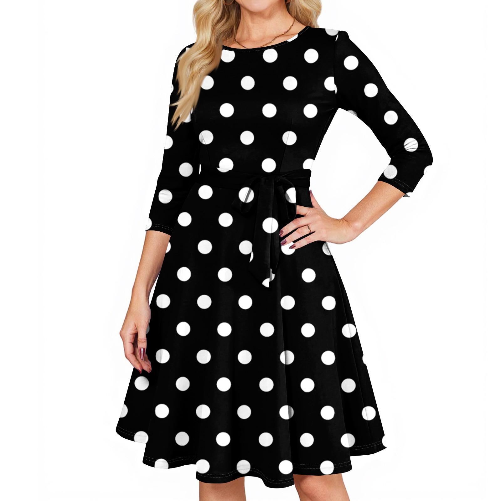 

Женские коктейльные платья с рукавом 3/4, винтажное платье для гостьи на свадьбу L чёрный