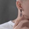 Feather Pendant Ear Clip - High-end Non-ear-hole Earrings for Men, Rugged and Cool Ear Bar Clasp