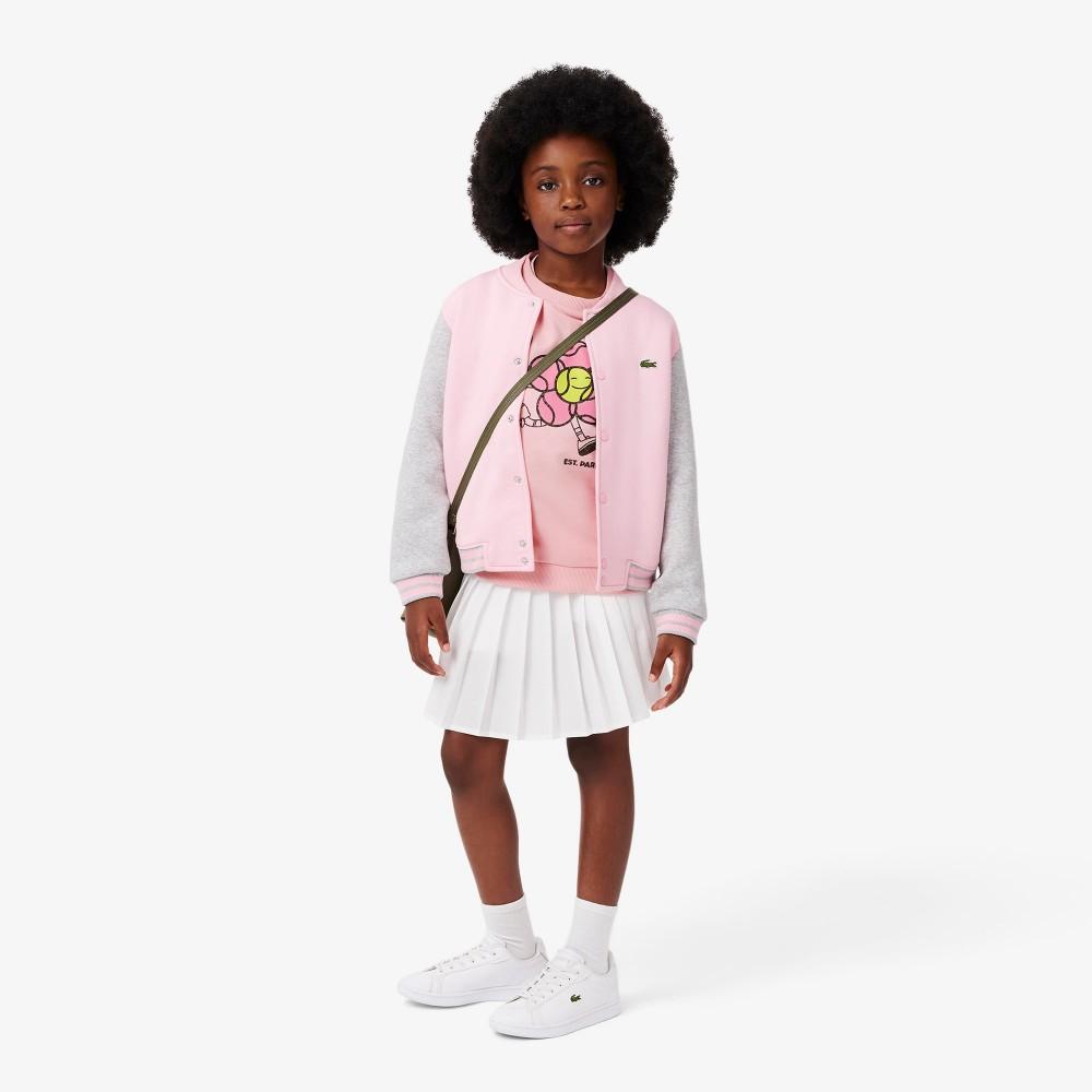 Lacoste Boys' Tennis Ball Graphic Long-sleeved Sweatshirt SJ2456-54N7SY