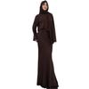 2025 Autumn Festival Europe and America Loose and Comfortable Versatile Commuter Long-sleeved Top Long Skirt Solid Color Jacket Three-piece Women's 