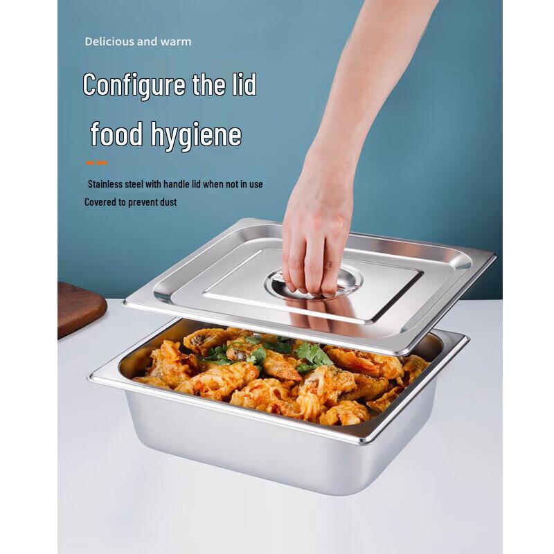 304 Stainless Steel Buffet Food Pan with Lid