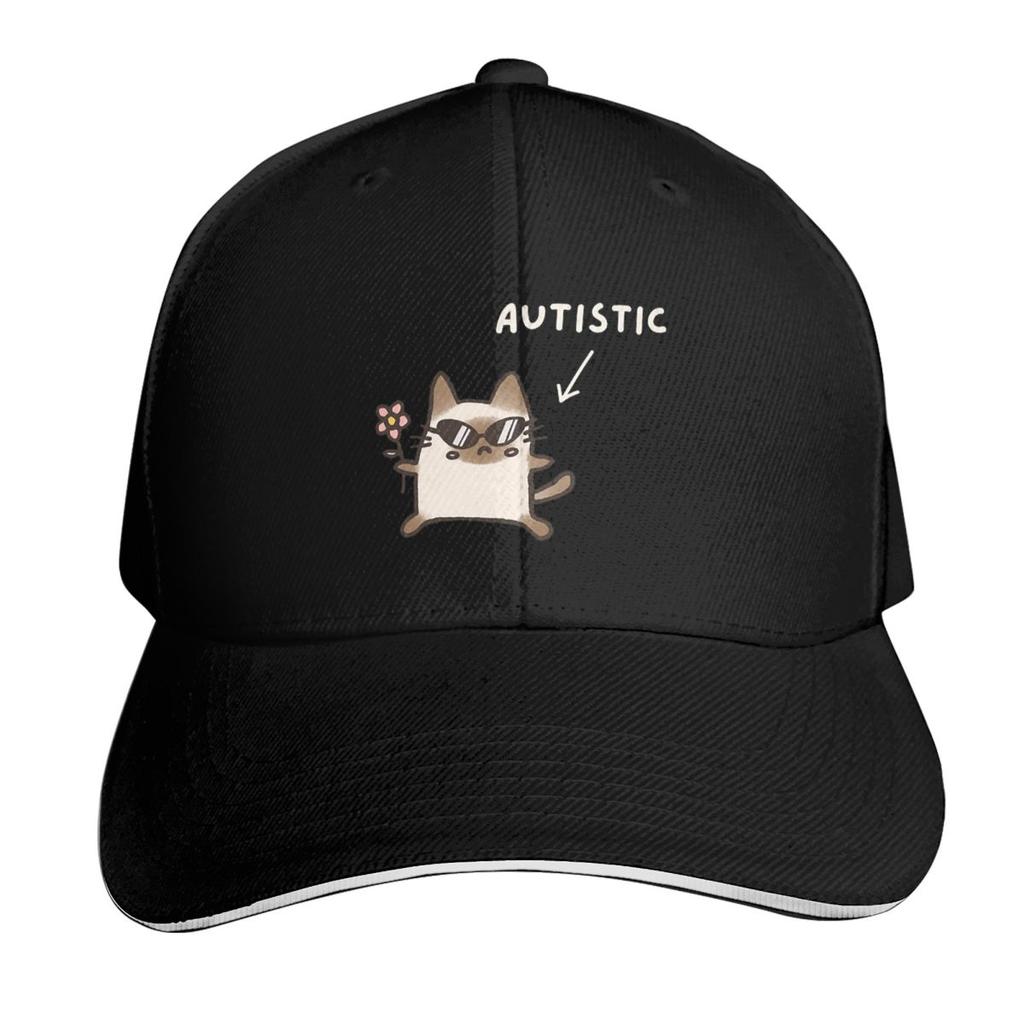 Autistic Cat Animal Cap Fashion Casual Baseball Caps Adjustable Hat Hip Hop Summer Unisex Baseball Hats