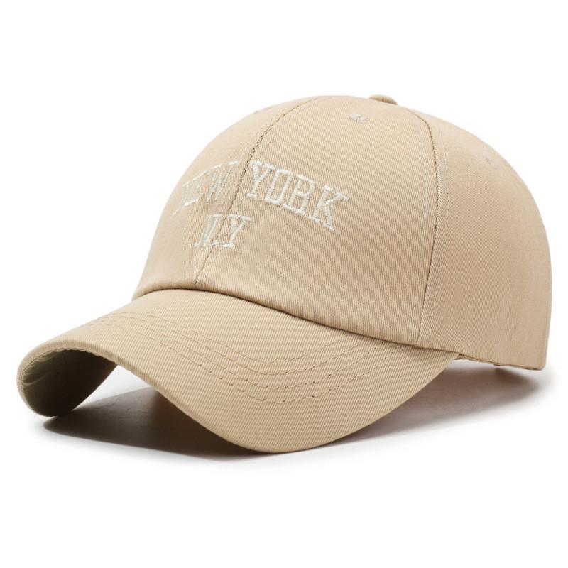 New York Letter Ny Embroidery Baseball Cap Sun Protection Breathable Peaked Hat