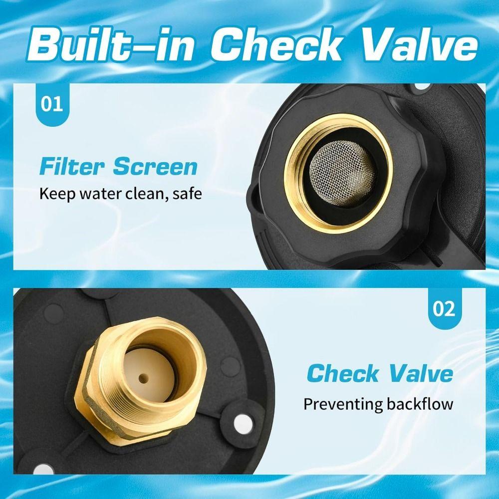 Staubdichter Wohnmobil Stadtwasseranschluss Langlebiger Wassereinlass Ersatzkit Fahrzeugteile