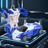 Verwandelbares Auto Spielzeug Stoßfest Duale Trägheit Robust Langlebig Roboterauto Spielzeug für Kinder Jungen Blau