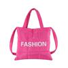 Stylish Korean Minimalist Cotton Tote Bag For Women In Black White And More Colors