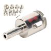 16Pcs Porcelain Hole Drill Glass Saw Marble Ceramic Opener Rounded Polished Hardware Tools