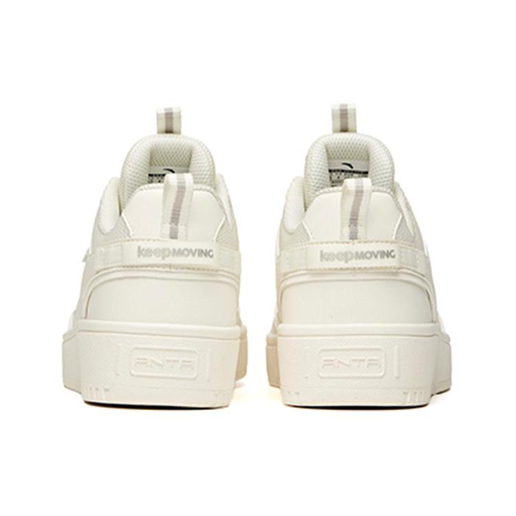 New Anta Life Collection Anti Slip Wear Resistant Low Top Skateboard Shoes Women's Ecru 922358066-13
