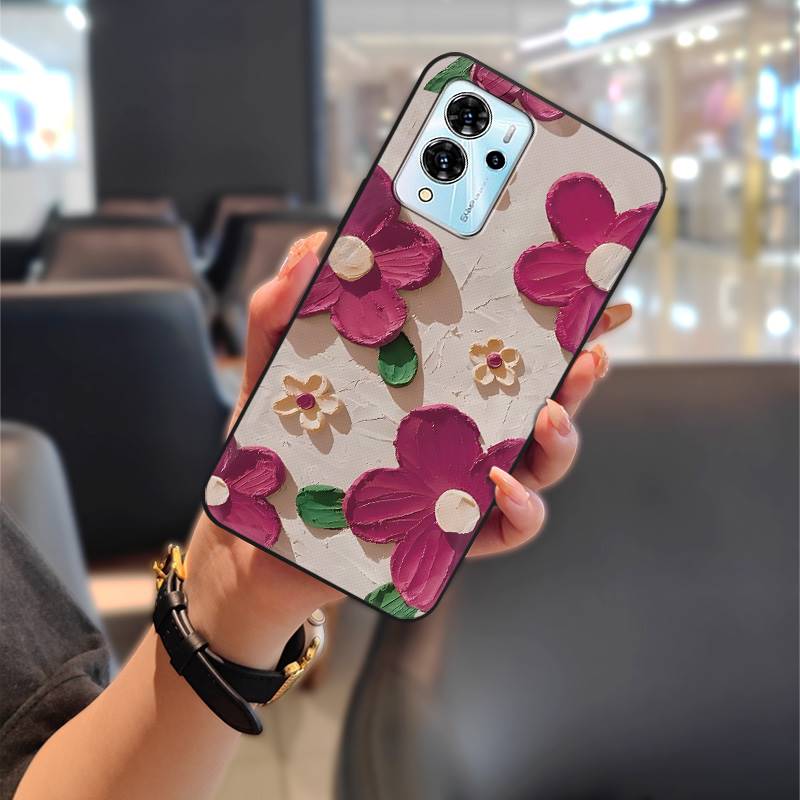 Cute Back Cover Phone Case For ZTE Blade V40 Pro Full Wrap Anti-knock Phone Pouch Soft Case Shockproof Dirt-resistant