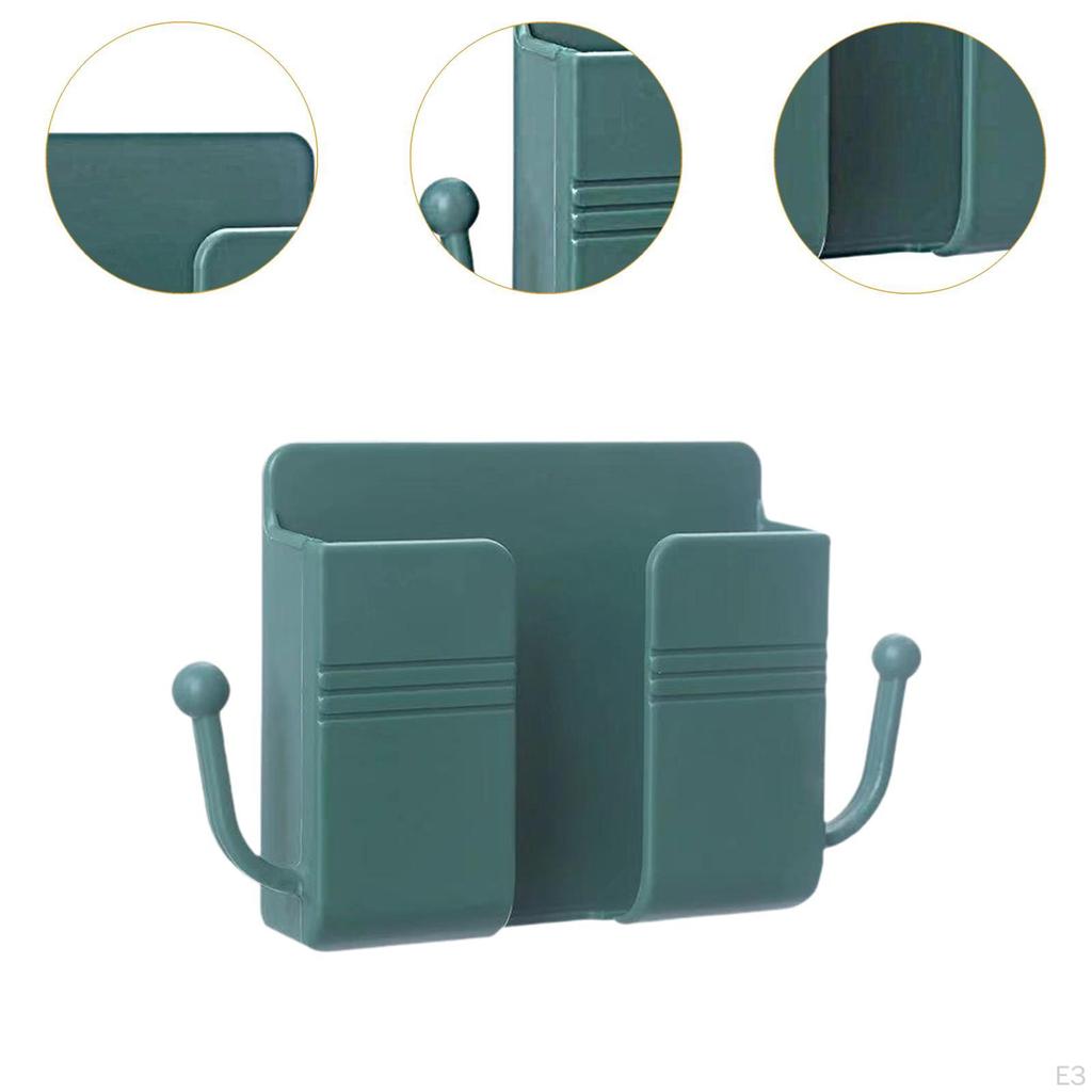 Sleek Wall Mount Phone Holder Storage Solution for Home And Office