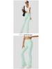 Women's High Waist Slimming Flare Yoga Pants - Butt Lifting Cropped Fitness & Running Trousers