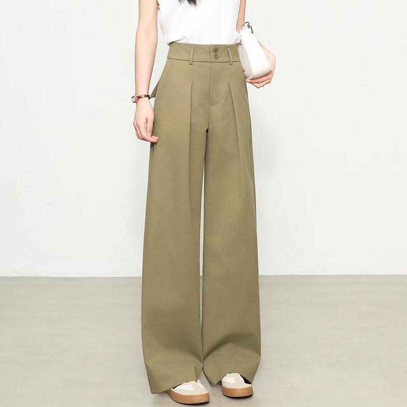Demana Women's Casual Wide-Leg Commuter Trousers