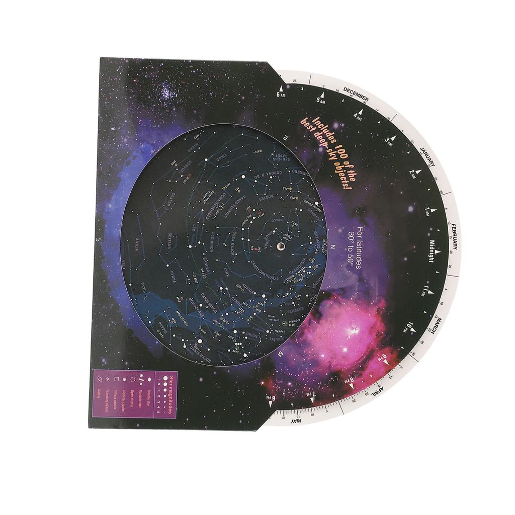 Star Map Guide for Astronomy Rotating Direction Star Finder Telescope Accessory for 30?50 Degrees