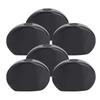 6 Pcs Guitar Tuning Peg Buttons Oval Black Machine Head Buttons Guitar Replacement Parts Instrument Accessory