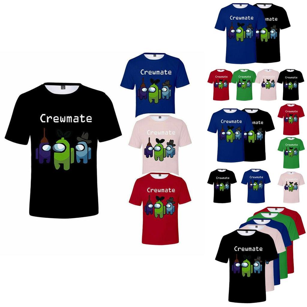 Imposter-Spiel-T-Shirt Crewmate Herren Damen Erwachsene Kurzarm-T-Shirt