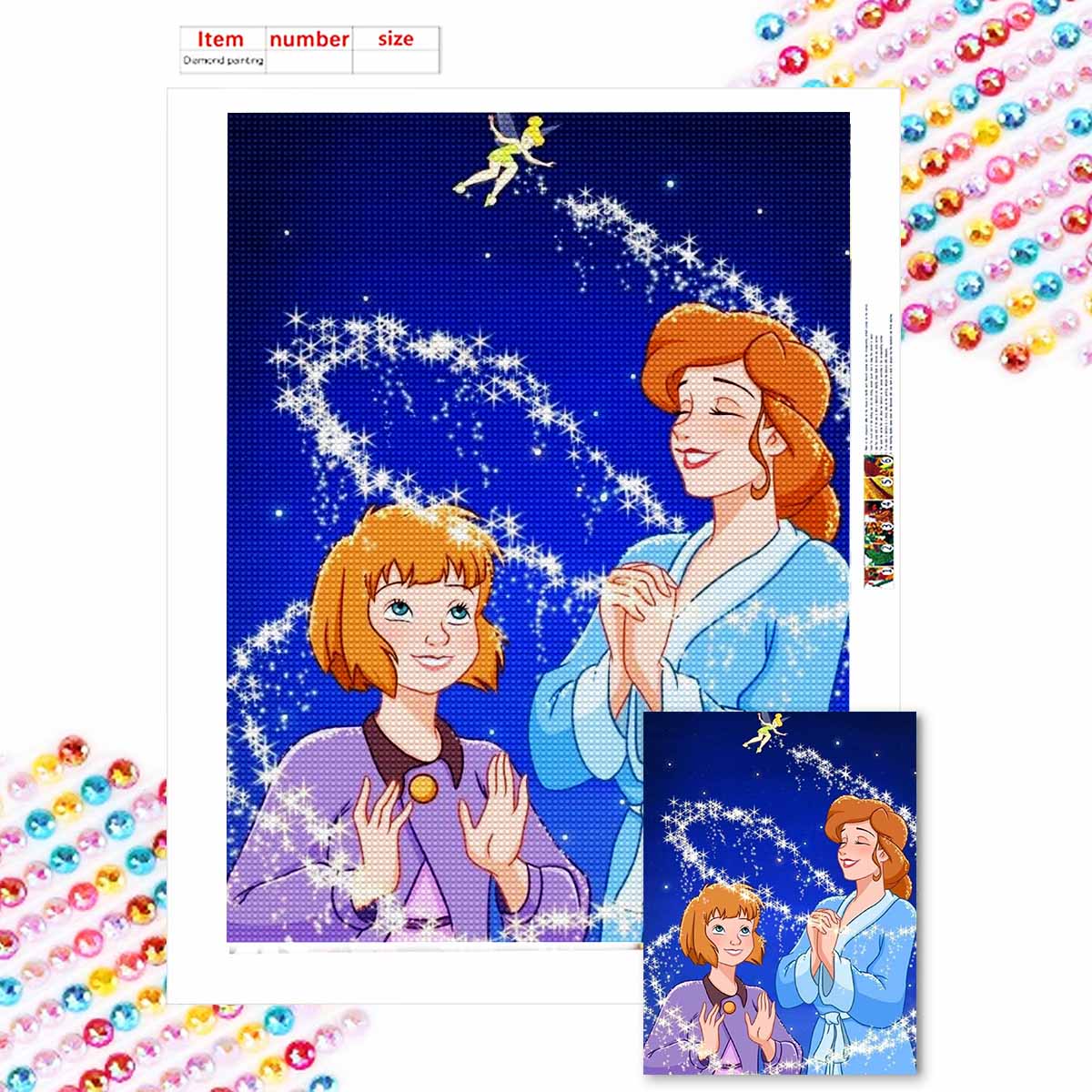 

5D Diy Diamond Painting It s A Brilliant Idea Full Drill Rhinestones Mosaic Embroidery Handmade Products Home Decor Gift Round 20x30cm