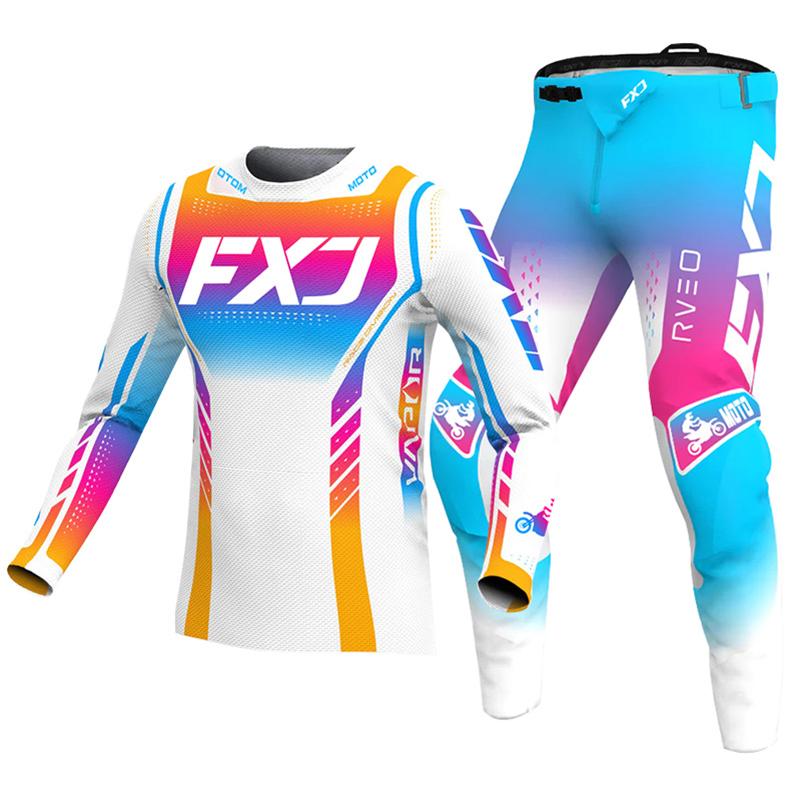 Motokrosová sada pro děti 4 5 6 7 8 9 10 11 12 13 let Mladé dítě Motocykl chlapec dívka Dres Sady kalhot závodní kombinéza Off-road Enduro MX MTB