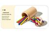 Solid Wood Sorting Bin: Color & Shape Recognition Toy for Ages 3-6