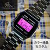 LCD Base Pink LCD Model Custom Color Custom A158WEA-1JF (CASIO Base) Watch