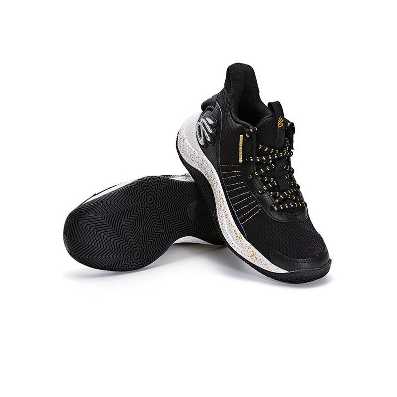 Under Armour Curry 3Z7 Black Black Metallic Gold Big Kids 3026623-001